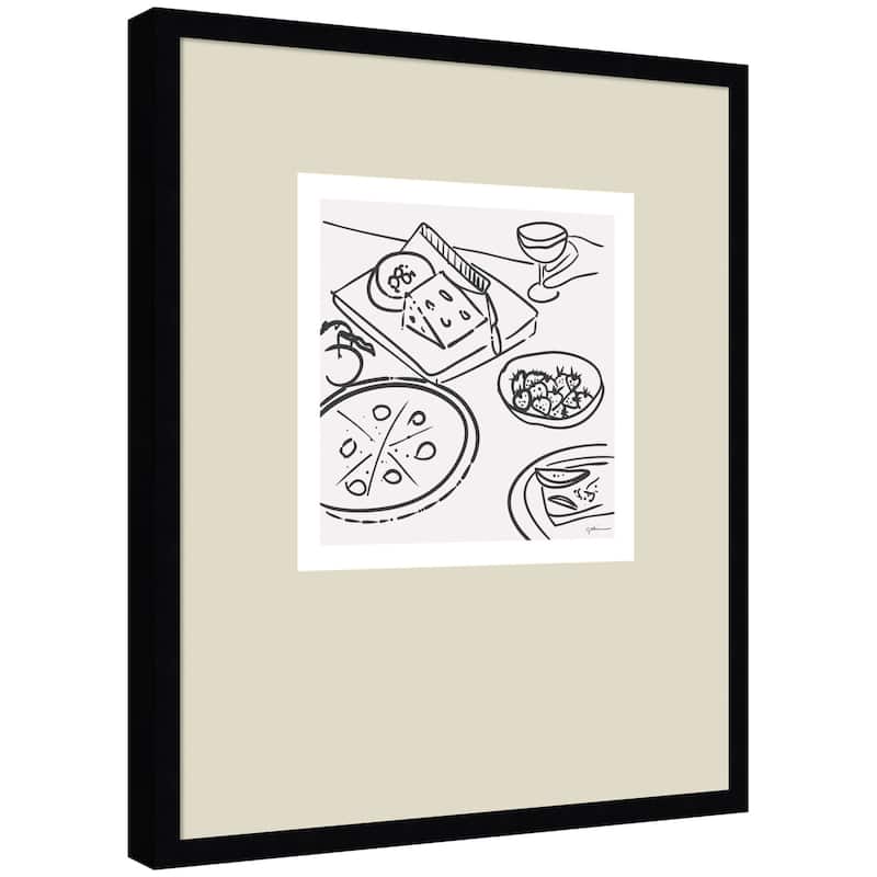 Kate and Laurel Dinner Club by Gabrielly Guedes Framed Wall Art Print