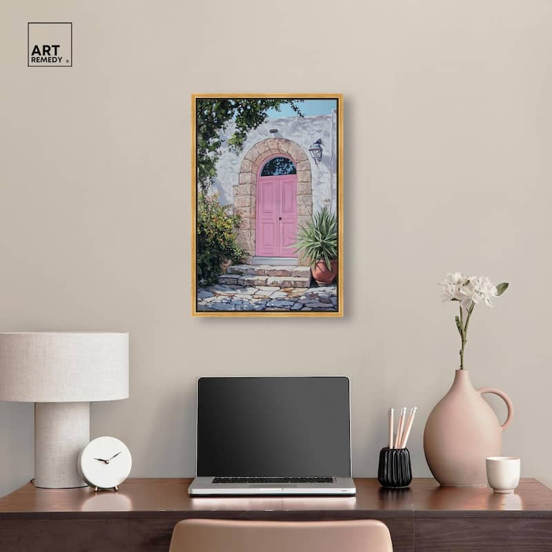 Pink Door II Canvas by Art Remedy