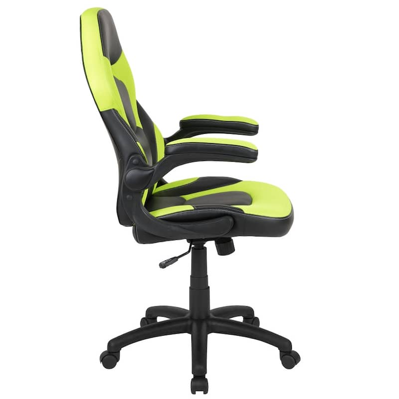 High Back Racing Style Ergonomic Gaming Chair with Flip-Up Arms