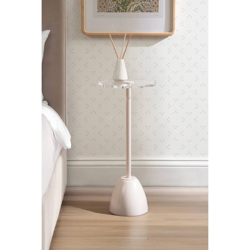 Kate and Laurel Acari Scalloped Drink Table