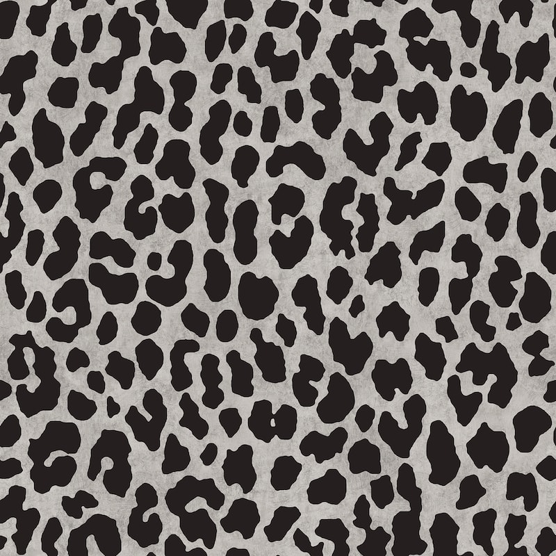 RuLeopard Black Peel and Stick Wallpaper