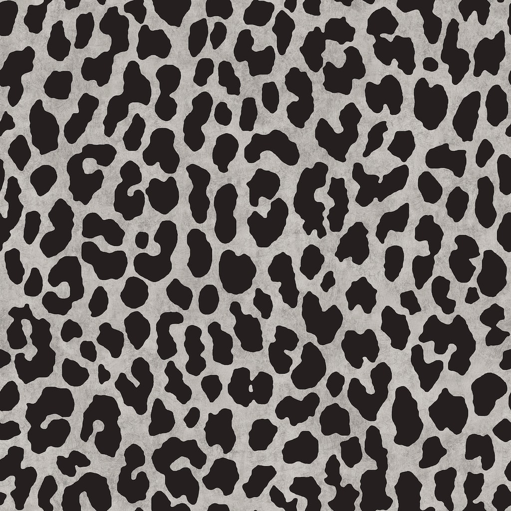 RuLeopard Black Peel and Stick Wallpaper