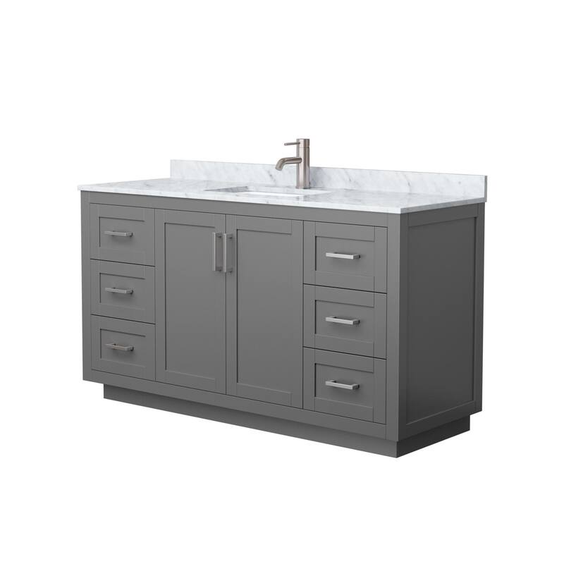 Wyndham Collection Miranda 60" Free Standing Single Basin Vanity Set