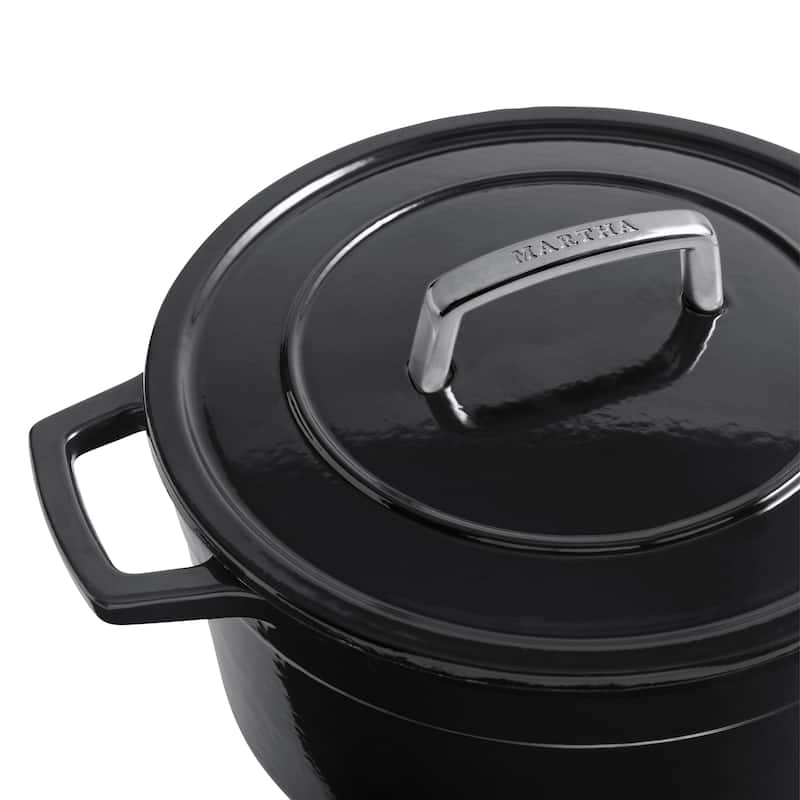 Martha by Martha Stewart 5 QT Enameled Cast Iron Dutch Oven w/Lid - Bay Leaf