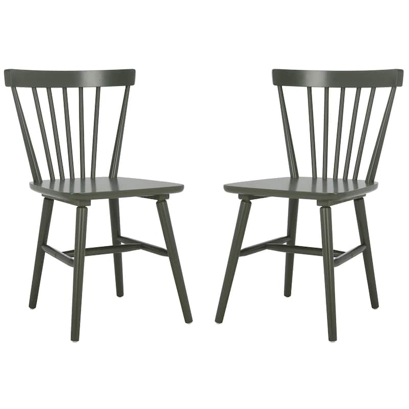 SAFAVIEH Signa Spindle Farmhouse Dining Chair (Set of 2) - 20" W x 20" D x 33" H - 20"W x 20"D x 33"H