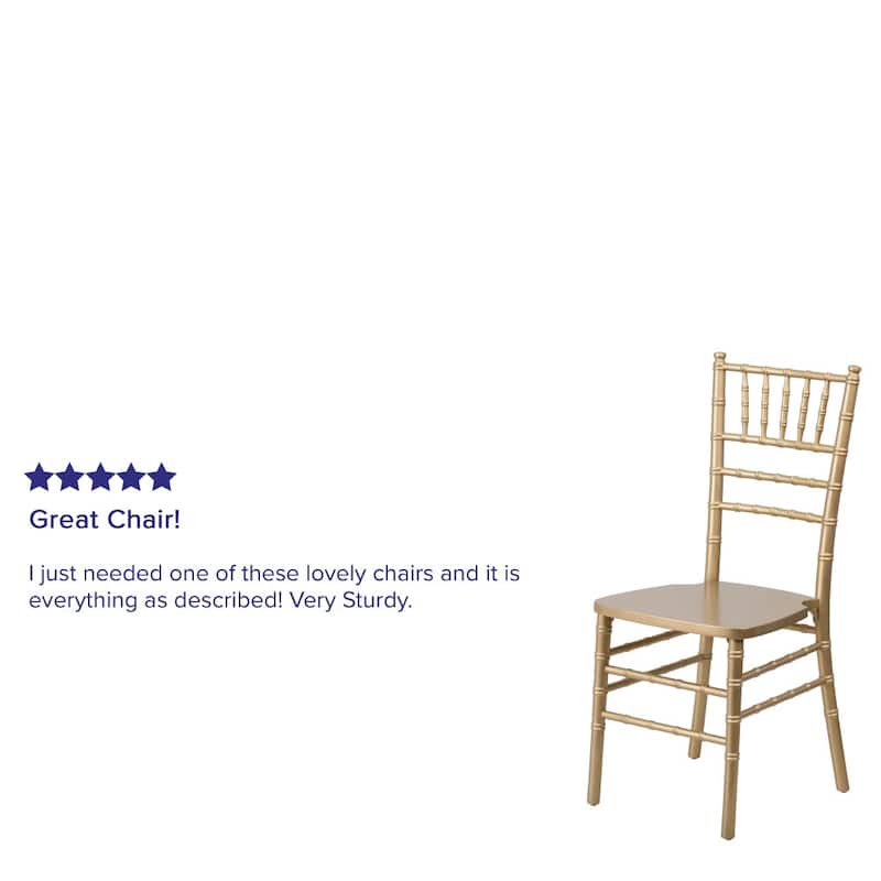 Chiavari Lightweight Wood Chair (Set of 2)