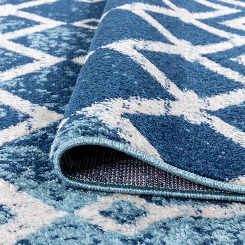 Gematria Moroccan Geometric Indoor Area Rug