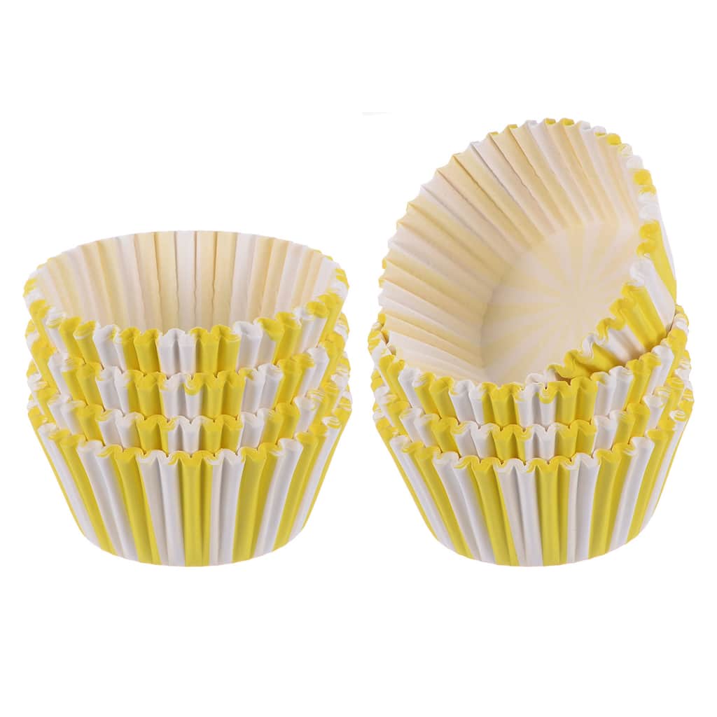 200 Count Cupcake Liners Stripe Cupcake Muffins Liners Paper Baking Cups