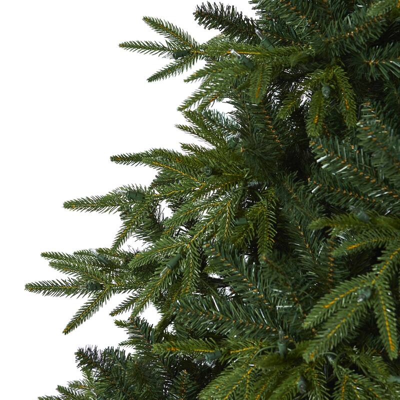7.5’ Pre-Lit Colorado Mountain Artificial Christmas Tree, Clear LED Lights - 7.5 Foot