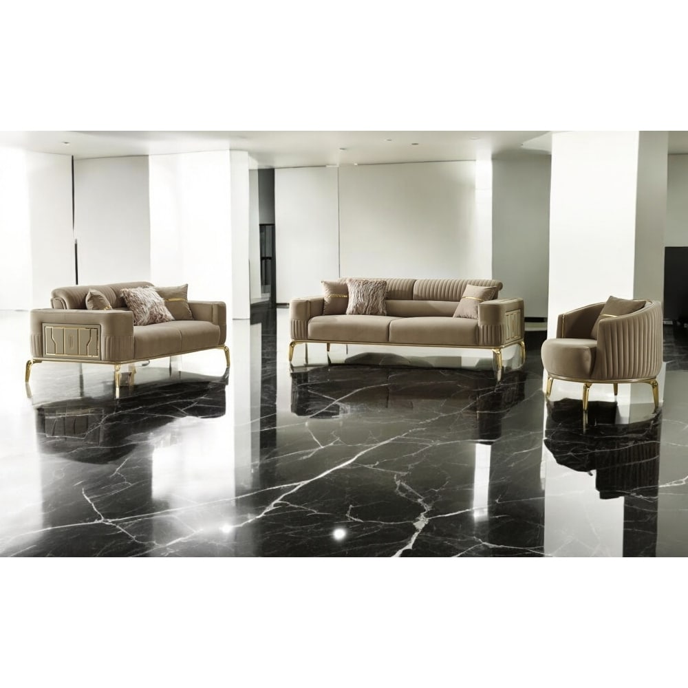 Delizia 2 Pieces Living Room Sets 1 Sofa 1 Love seat
