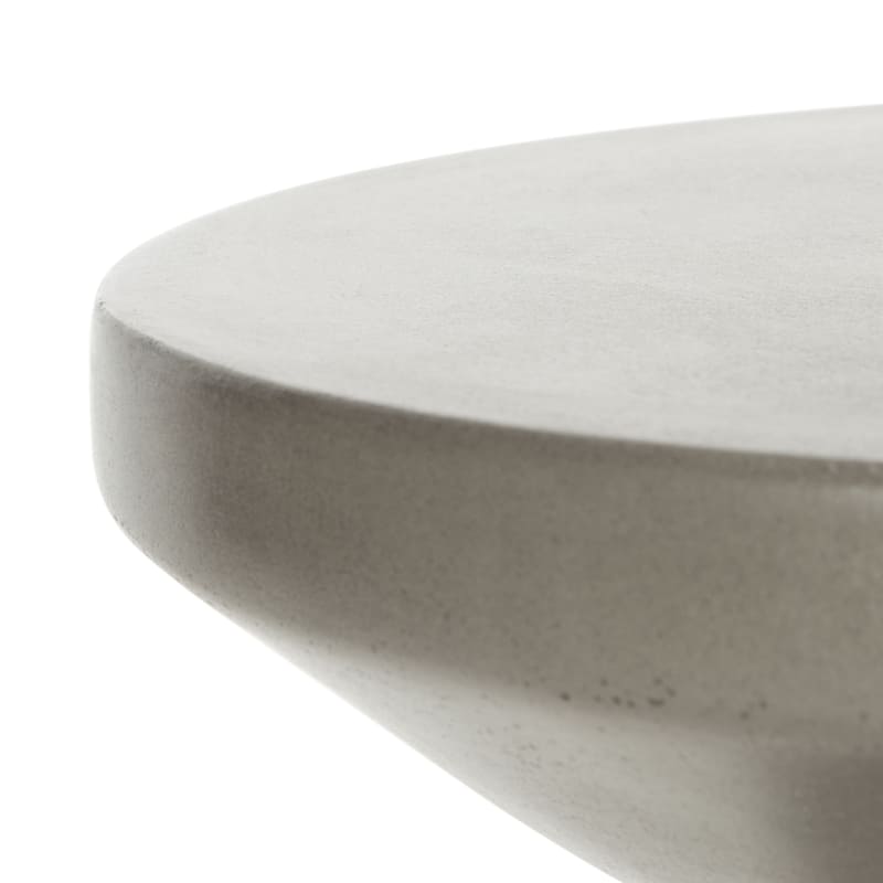 SAFAVIEH Outdoor Jiraiya Concrete Accent Stool - 15"W x 15"D x 18"H