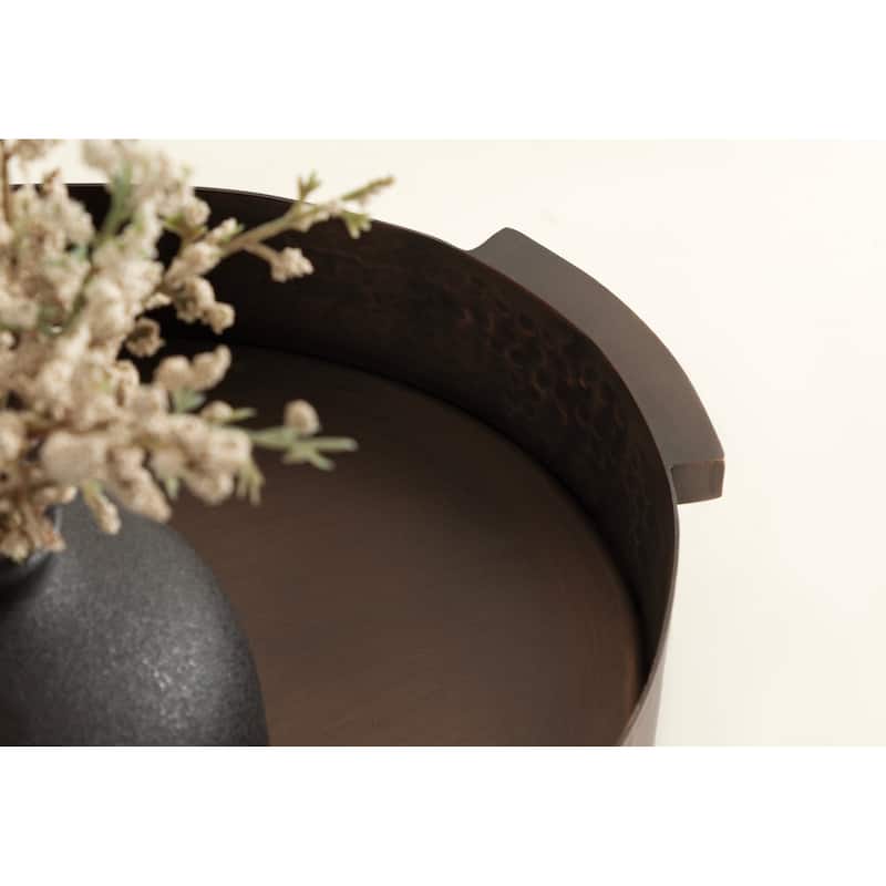 Kate and Laurel Samana Oval Metal Tray