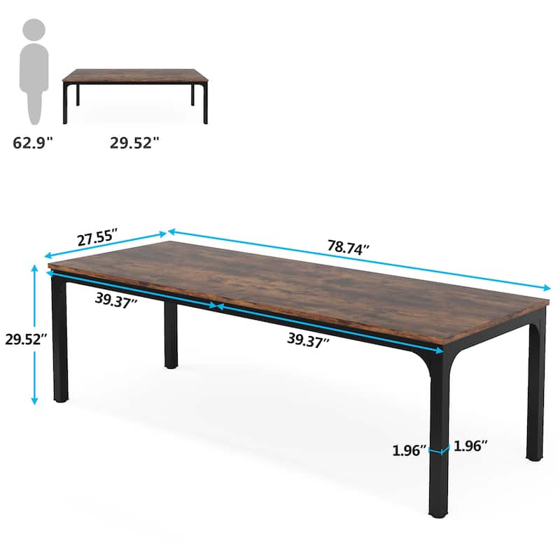 6.5FT Rectangle Conference Meeting Seminar Business Table