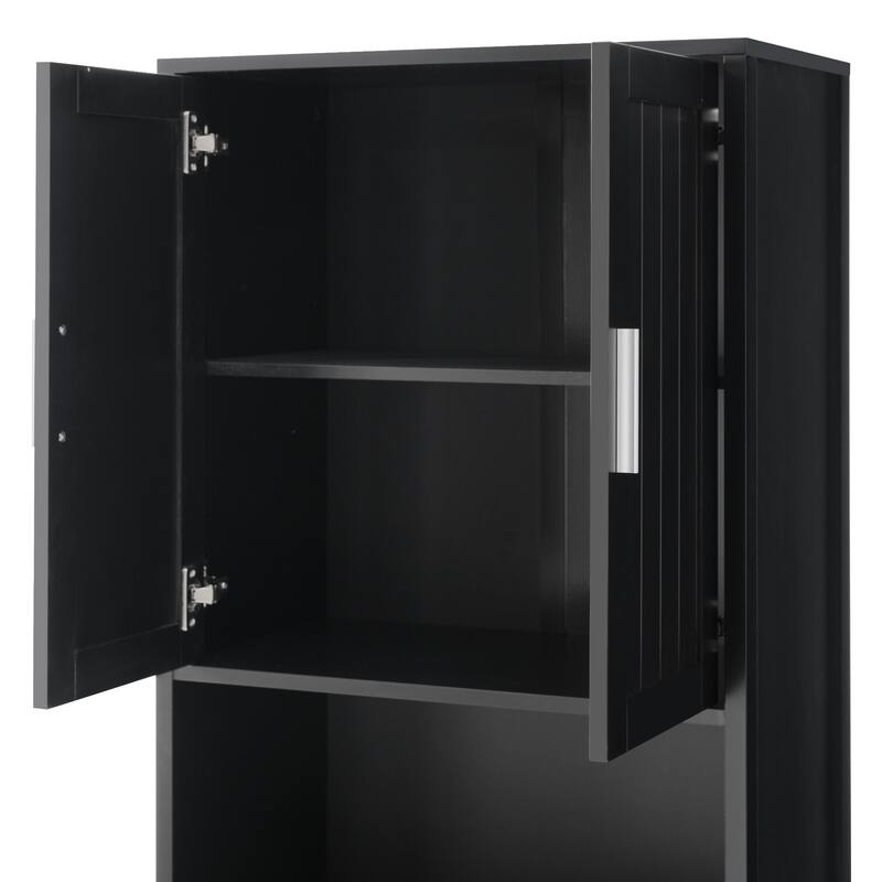 71" Tall Bathroom Storage Cabinet with Soft-Close Doors