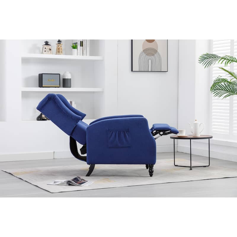 Lean Back Accent Chair Velvet Wingback Chairs Tufted Cushions Arm Sofa