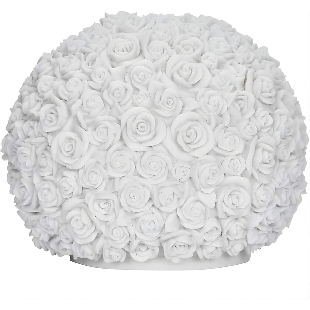 Rose Ball Lamp Sculpted Sandstone Table Lamp Ambient Home Lighting