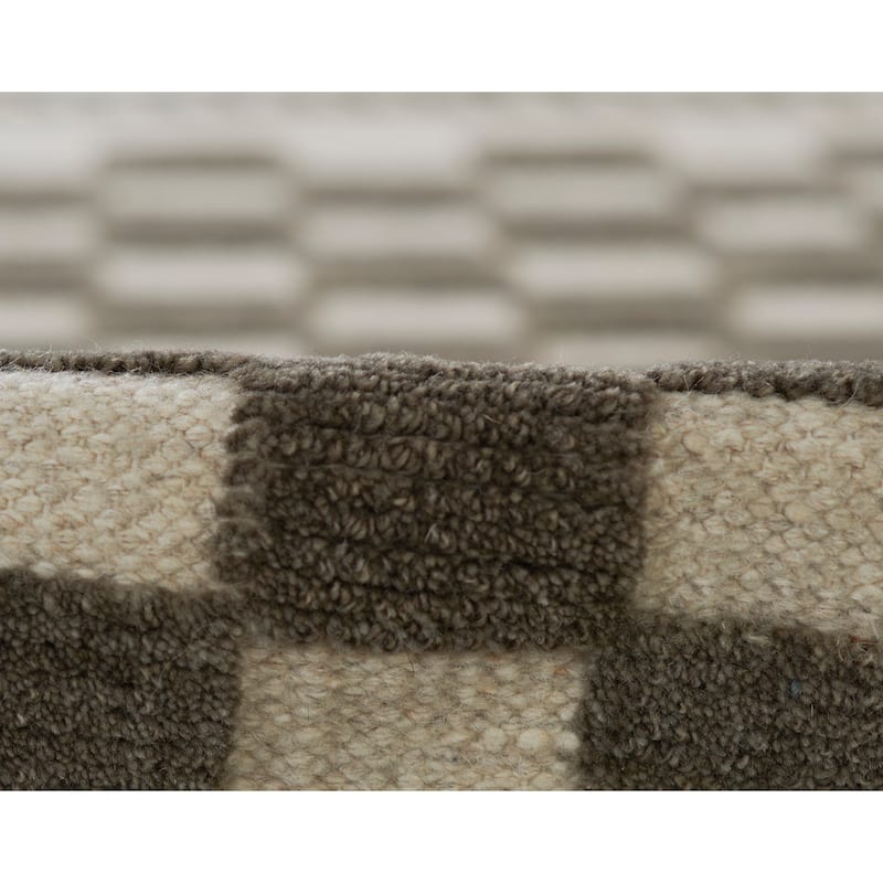 Momeni Willow Hand Woven Wool Checker Area Rug
