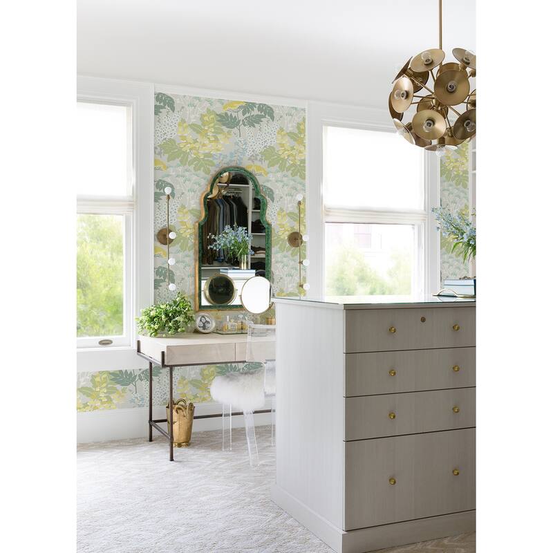 A-Street Prints Brie Pastel Forest Flowers Wallpaper