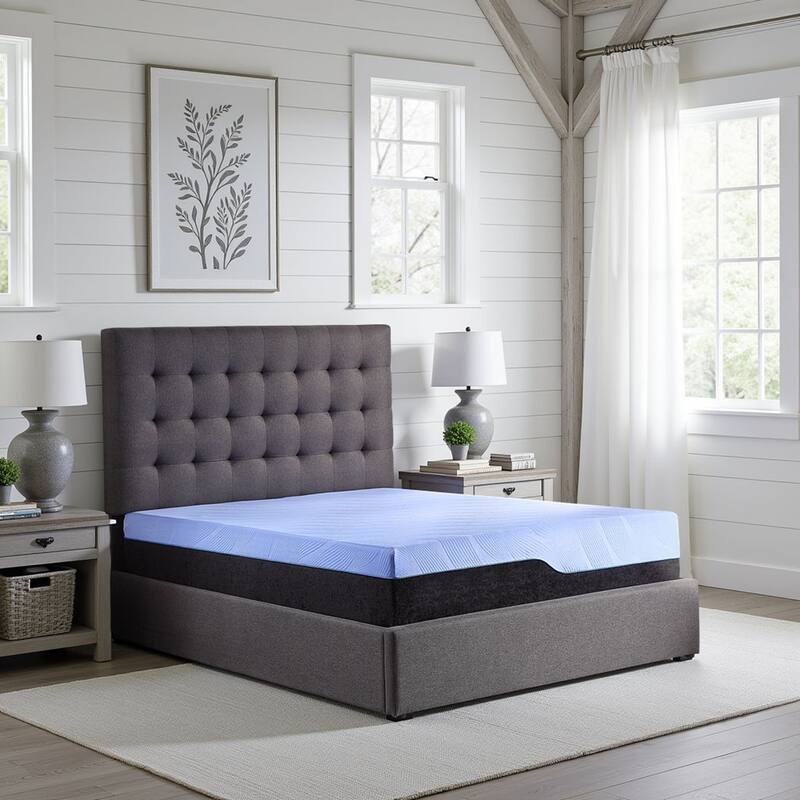 Bridgevine Home 13 inch Radiance Hybrid Cooling Copper GelCare Memory Foam and Coil Adult Mattress