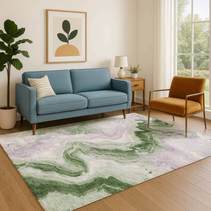 Premium Washable Super Soft Abstract Chic Mayfield Rug