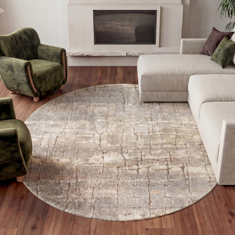 Nourison Luxurious Shag Ultra Plush Glam Abstract Area Rug