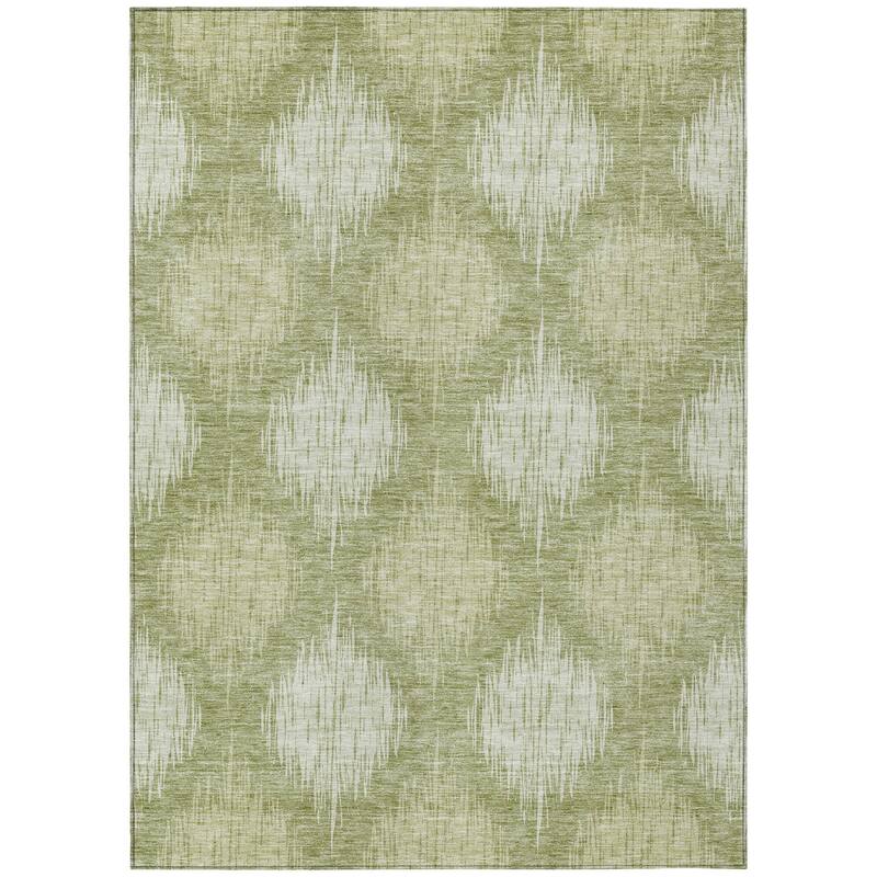 HomeRoots Ikat Transitional Rectangle Outdoor Rug