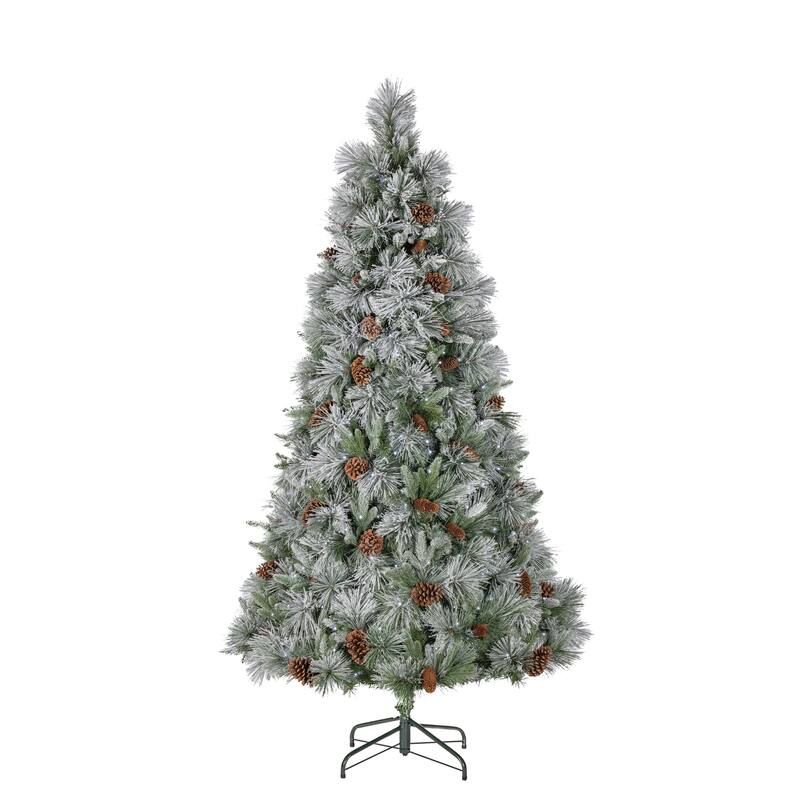 5 ft Lightly Flocked Snowbell Pine