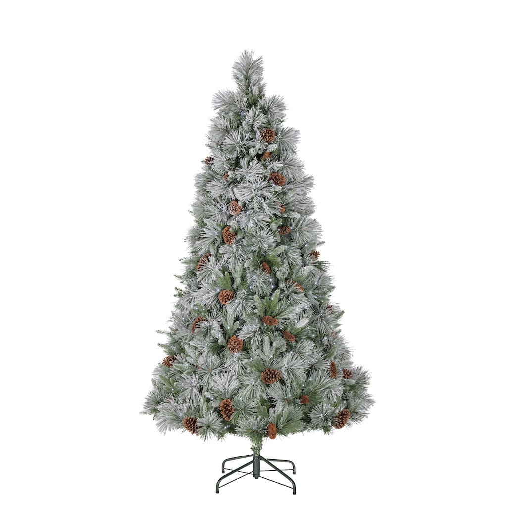 5 ft Lightly Flocked Snowbell Pine
