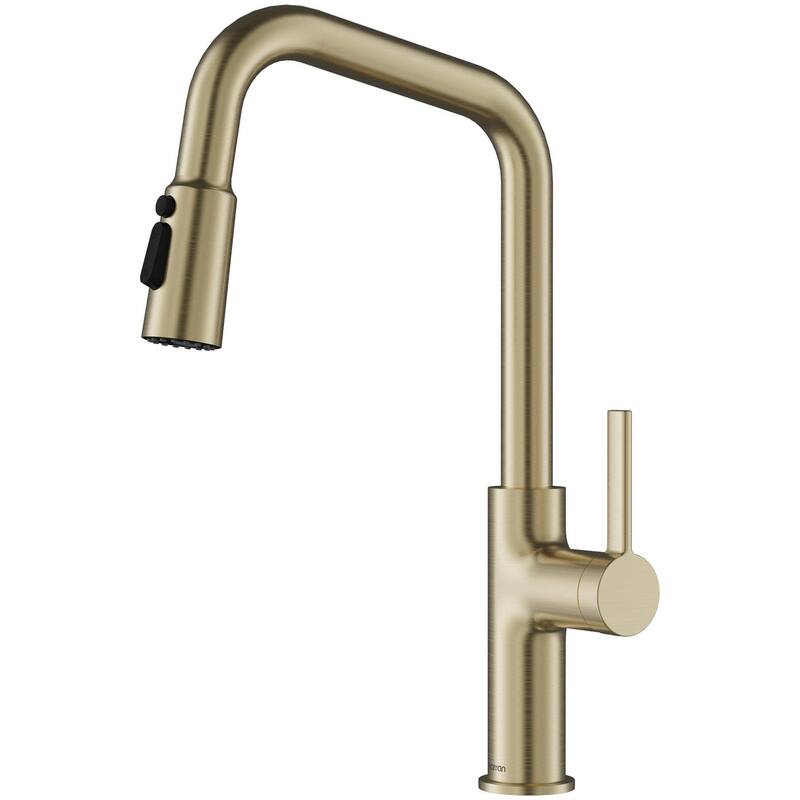 Karran USA KKF710 Stalbridge 1.8 GPM Single Hole Pull Down Kitchen - Spot-Free Champagne Bronze