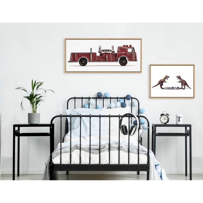 Kate and Laurel Sylvie Red Toy Fire Engine by Saint and Sailor Studios