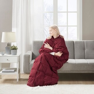 True North by Sleep Philosophy Hadly Goose Feather and Down Wearable Throw
