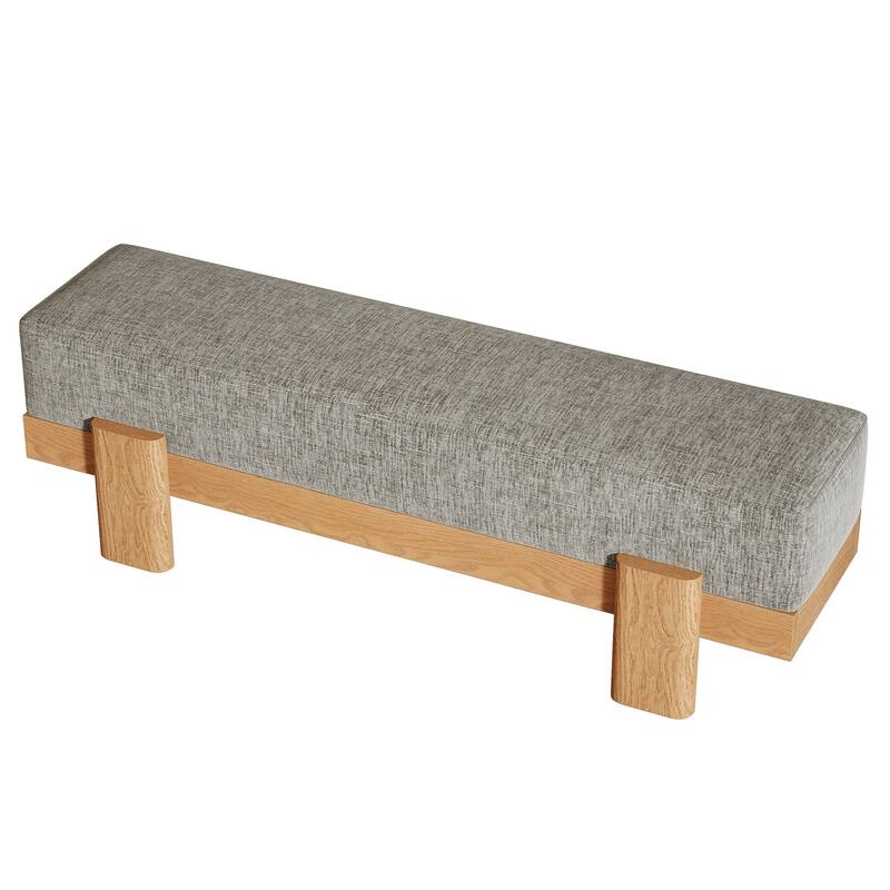 Upholstered Entryway Bench, Modern Shoe Bench, End of Bed Stool Accent Seat for Bedroom, Entrance, Living Room