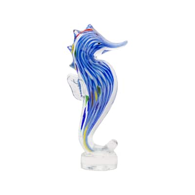 Glass Seahorse Figurine