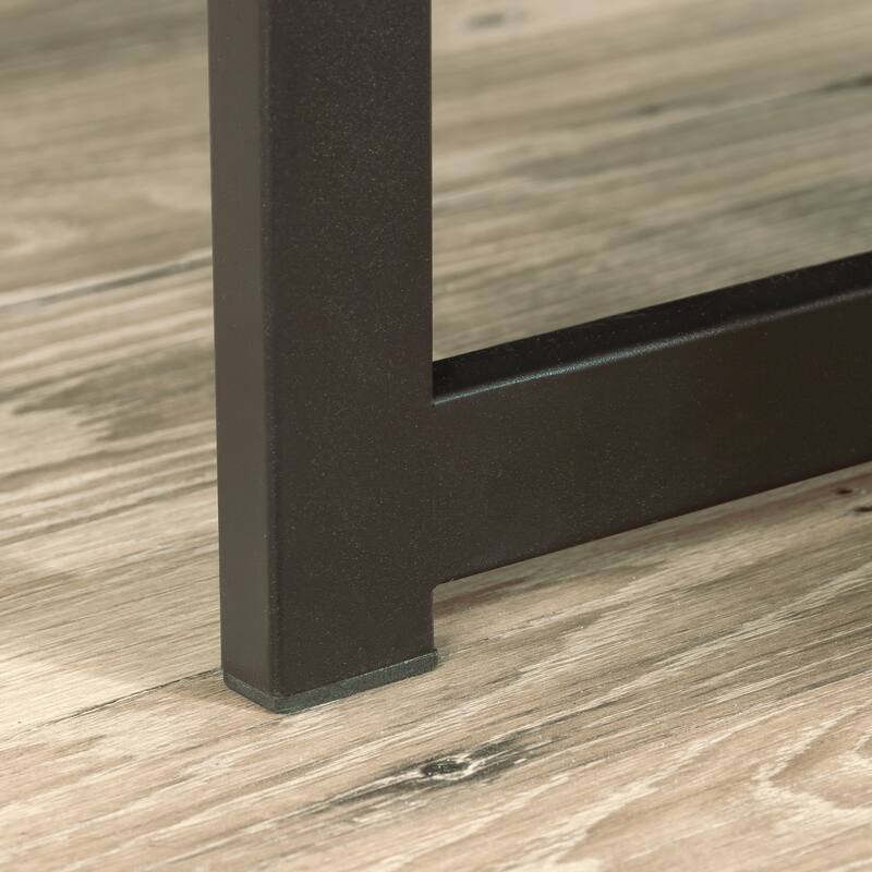 Wood Desk with Hutch, Brown