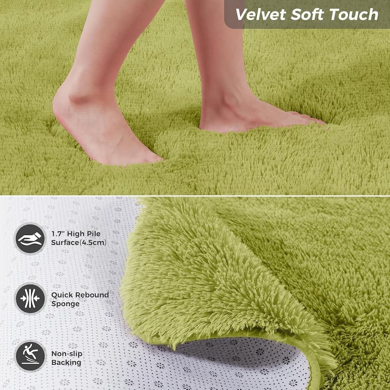 Large Shaggy Home Decor Carpets Fluffy Area Rugs for Living Room Bedroom