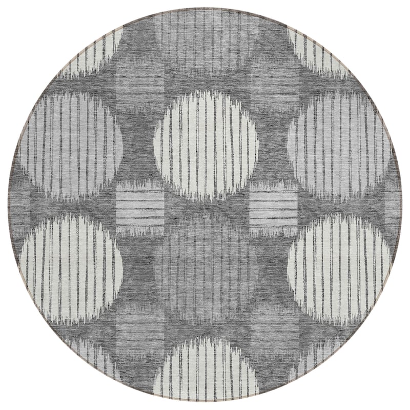 Machine Washable Indoor/ Outdoor Chantille Contemporary Dotty Rug