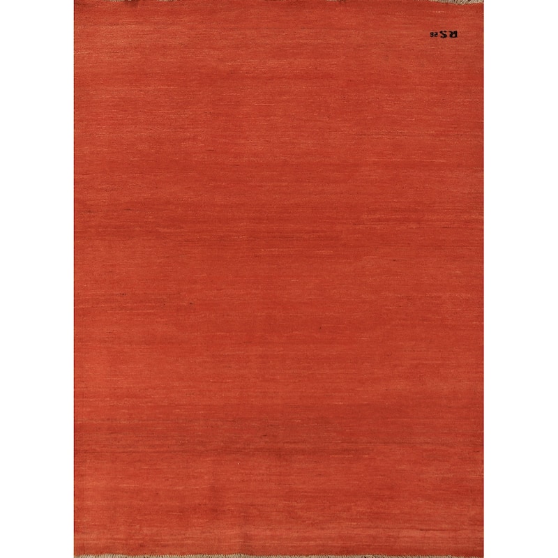 Gabbeh Modern Oriental Rug Hand-Knotted Wool Carpet - 5'3" x 6'5"