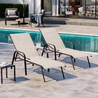 Crestlive Products Outdoor Adjustable Chaise Lounge Chairs (Set of 2/4)
