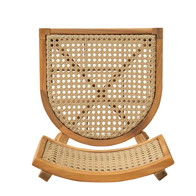 Christopher Knight Home - Harborwind Outdoor Acacia Wood 5-Piece Dining Set with Wicker Chairs