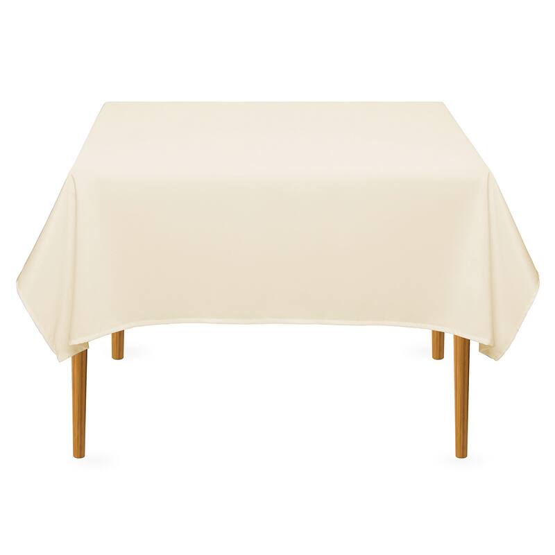 54in Square 20pk Polyester Fabric Tablecloths - Ivory