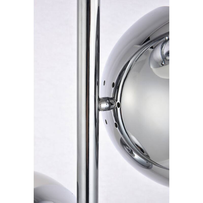 3-Light Floor Lamp with Frosted White Glass