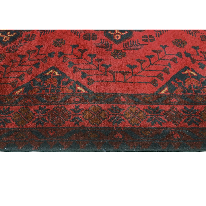 Khal Mohammadi Lawrence Red/Navy Runner - 2'9" x 9'6"