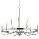 preview thumbnail 1 of 8, Maxim 14499 Frankie 9 Light 40" Wide Taper Candle Style Chandelier Satin Nickel