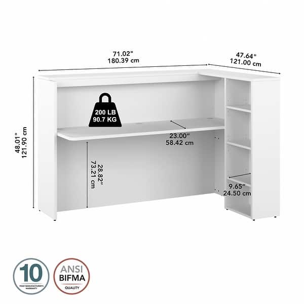 dimension image slide 2 of 4, Studio C Corner Bar Cabinet by Bush Business Furniture