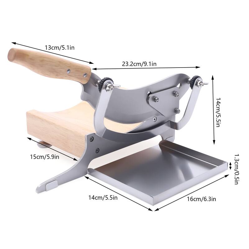 Manual Food Slicer with Adjustable Thickness Baffle Bed Bath & Beyond 36980274