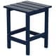 preview thumbnail 21 of 69, POLYTRENDS Laguna All Weather Poly Outdoor Side Table - Square Navy Blue