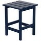 preview thumbnail 19 of 71, POLYTRENDS Laguna HDPE Eco-Friendly Outdoor Square Patio Side Table Navy Blue