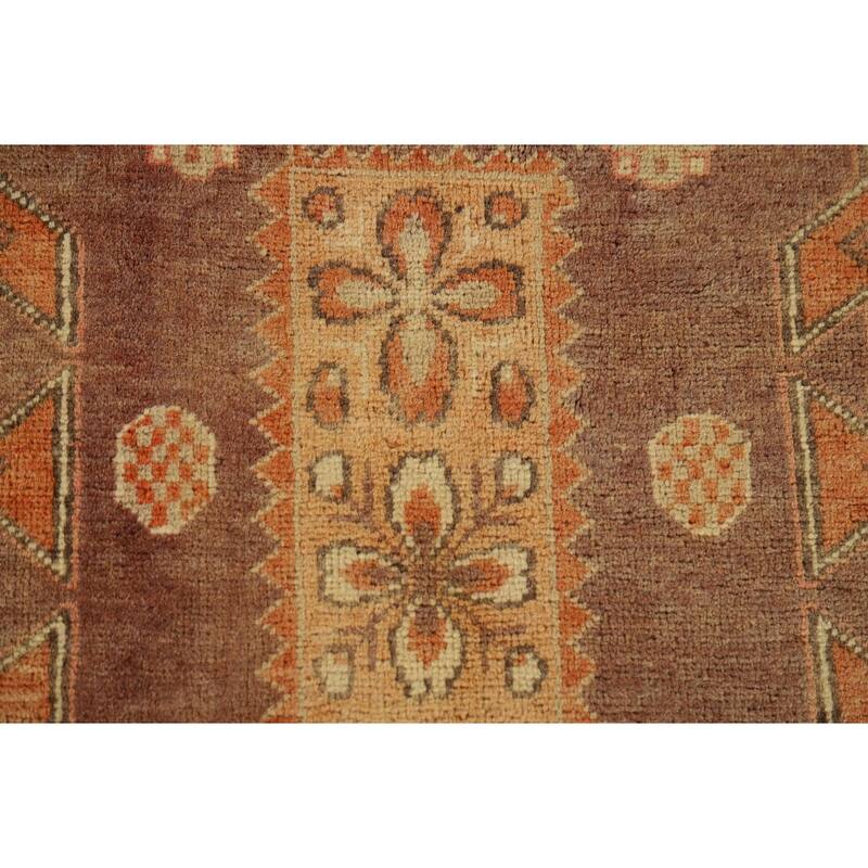 Tribal Ardebil Vintage Persian Runner Rug Hand-Knotted Wool Carpet - 4'5" x 10'7"