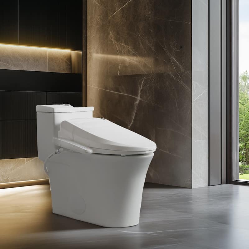 SmartBidet SB-2000 Electric Bidet Toilet Seat with Elongated Seating