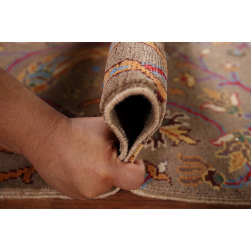 Animals Design Ziegler Oriental Accent Rug Handmade Wool Carpet - 2'0" x 3'1"